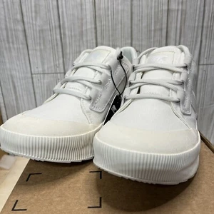 Sorel Out N About 3 III Low Canvas Waterproof Womens Shoes Cream White Size 8.5 - Picture 1 of 11