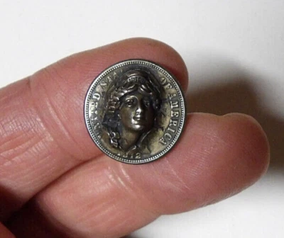Moneda de diez centavos de plata de peluquero 1912-D reposada pop out joyería antigua (mrmbg1) Foto 1 de 4