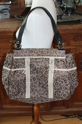 Bolso grande Miche con cubierta de leopardo Cleo #149 Foto 1 de 4