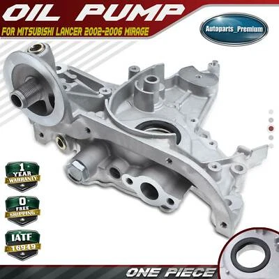 Oil Pump for Mitsubishi Lancer 2002-2006 L4 2.0L Mirage 1997-2002 L4 1.8L SOHC - Image 1 of 4
