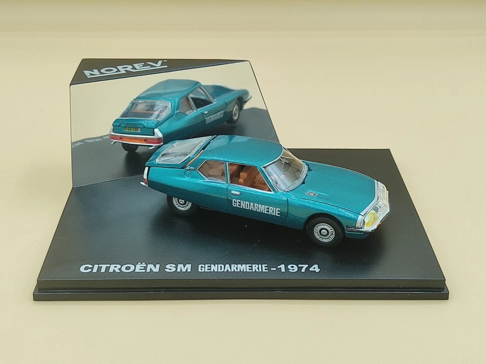 1/43 Citroën SM "Gendarmerie Nationale" Bleu 1974 Norev - Photo 1/4