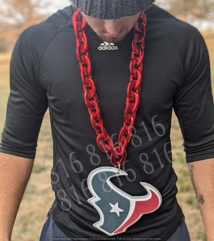 Houston Texans Fan Chain, Giant Necklace Licensed NFL Cover