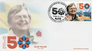Chile 2023 FDC Tribute to Olof Palme 1927 - 1986 - Picture 1 of 2