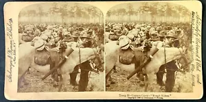 SV018_048 Stereoviews Captain Curry Troop H Rough Riders - Picture 1 of 1