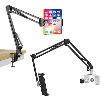 Soporte para teléfono tableta Soporte para cama Soporte de escritorio para iPhone iPad Ajustable Rotación 360 Foto 1 de 4
