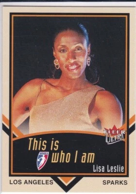 LISA LESLIE 2003 Fleer Ultra THIS IS WHO I AM Basketball Insert Card WNBA SPARKS - Image 1 of 2