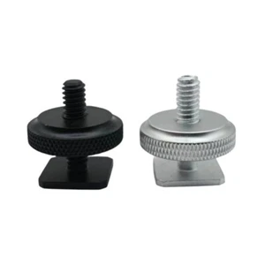 Durability Metal Hot Shoe to 1/4In Screw Adapter for DSLR Camera for LED Light - Picture 1 of 10