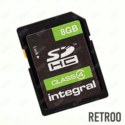 Integral SDHC 8GB Memory Card Class 4 Secure Digital SD Cameras/Camcorders/PDAs - Image 1 of 2