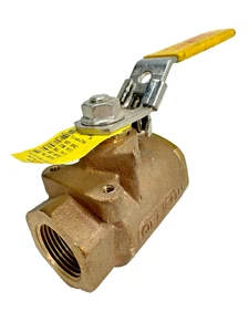 Apollo 77-145-2764 1" NPT Bronze Full Port Ball Valve 600-CWP / 250-SWP Lever Op - Picture 1 of 11