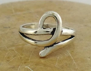 UNIQUE .925 STERLING SILVER WIDE SWIRL RING size 9 style# r1908 - Picture 1 of 2