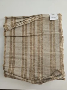 BNWT Anthropologie Set of 4 Jute Natural Stripe Placemats - Picture 1 of 6