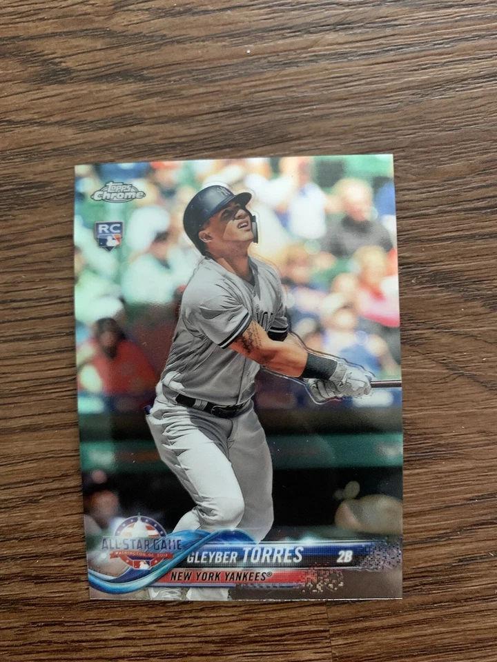 GLEYBER TORRES 2018 Topps Chrome Update HMT80 Card PWE - Image 1 of 1