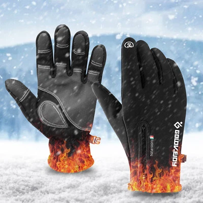 Thermal Windproof Waterproof Winter Gloves Touch Screen Warm Mittens Men Women - Image 1 of 4
