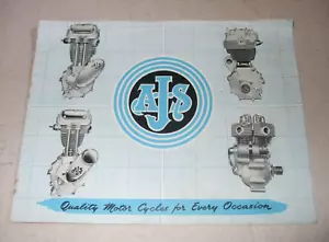 AJS MOTORCYCLES 1956 - RANGE SALES BROCHURE - ORIGINAL - Picture 1 of 4