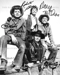 FOTO FIRMADA AUTÓGRAFA DEL ELENCO VIRGINIANO 8x10 RPT JAMES DRURY DOUG MCCLURE + - Imagen 1 de 1