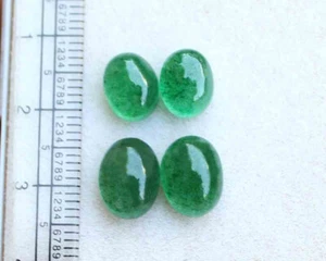 12.3 Ct 8*10.5 Mm Natural Green Aventurine Polished oval cabochon Loose gemstone - Picture 1 of 3