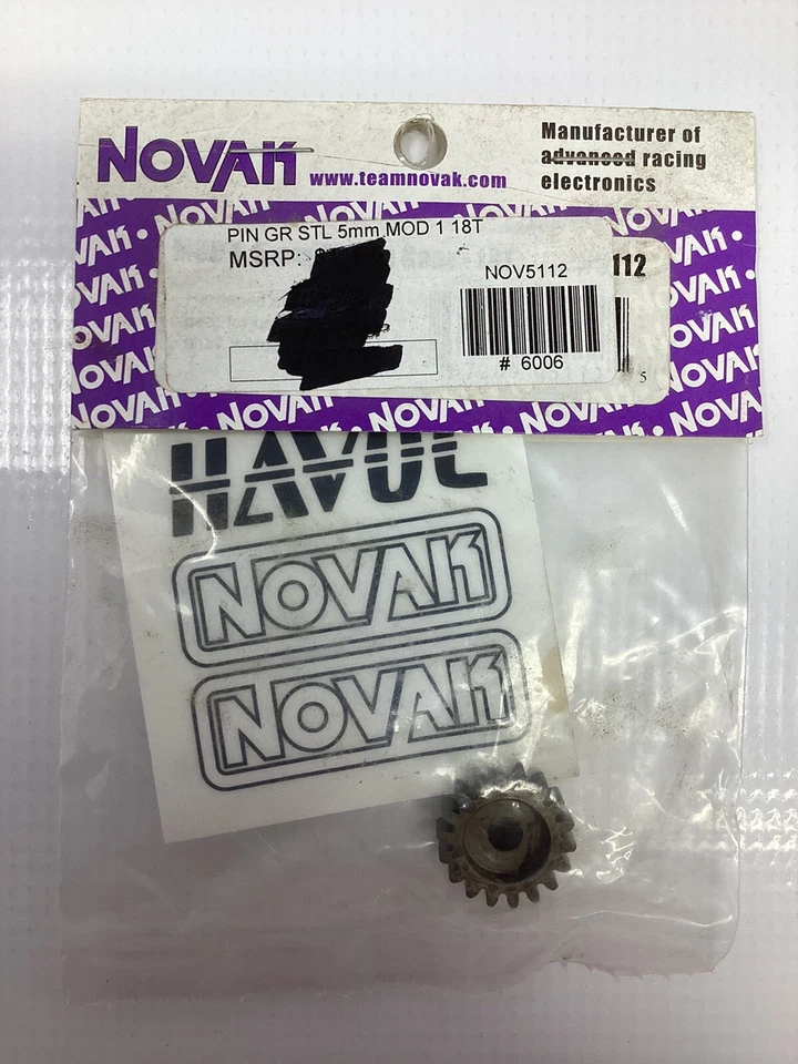Vintage Novak 5112 Mod 1 Pinion Drive Gear 18T 5mm  Box3 - Image 1 of 1