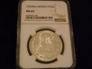1959 Mo Peso Mexico NGC MS 64 - Picture 1 of 2