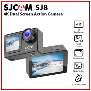 SJCAM SJ8 Dual Screen Mic Action Camera Wi-Fi Underwater Smart Vlog Cam AU NEW - Picture 1 of 18