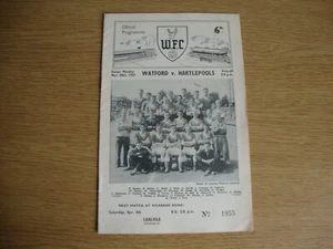 1958/9 Watford Hartlepool United - League Division 4 - Bild 1 von 3
