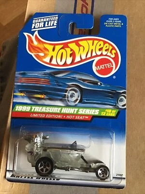 Hot Wheels 1999 Treasure Hunt - Inodoro de asiento caliente transparente con 5 radios #10 de 12 #938 Foto 1 de 2