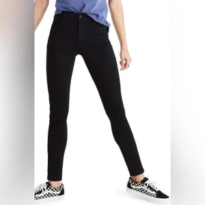 Madewell Roadtripper Black Bennett High Rise Skinny Jeans Women’s size 24 00 - Picture 1 of 14