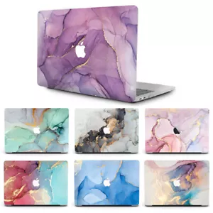 Marbled Matte Hard Shell Case Cover for 2009-2022 Macbook pro Air 11 12 13 14 15 - Picture 1 of 29