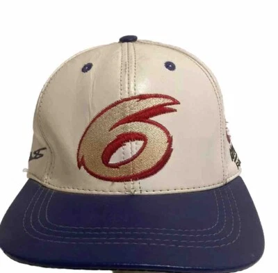 Gorra de Colección Nascar Mark Martin #6 Cuero Roush Racing Diseños JH Hecha en EE. UU. Foto 1 de 4