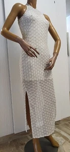 Edles Hippie Spitzenkleid Häkelkleid transparent Ibiza Maxikleid Hochzeitskleid - Bild 1 von 7