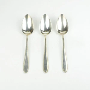 3 Speiselöffel - WMF 90 Straußenmarke - Perlrand - Suppenlöffel - versilbert - Bild 1 von 6