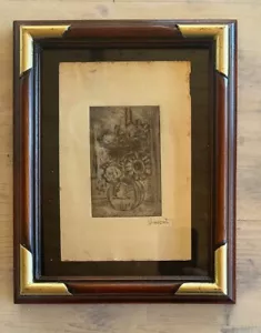 Radierung signiert VINCENT VAN GOGH - gerahmt! - Bild 1 von 5