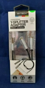 BYTECH UNIVERSAL Y-SPLITTER ADAPTER 3.5mm Connector- Silver (5413-5433) - Picture 1 of 4