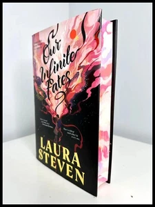 Our Infinite Fates Laura Steven Waterstones Excl Hardback Sprayed Edge - Picture 1 of 6