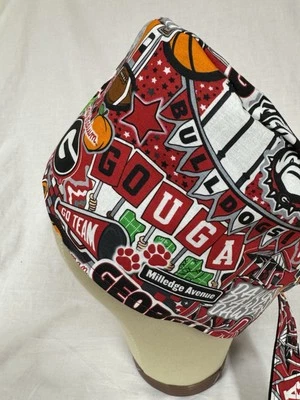 Men/Women Surgical Scrub Cap Lined Georgia  Very Cool 100% Cotton - Image 1 of 3