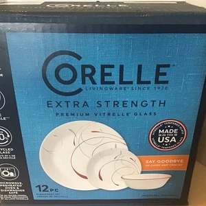 Corelle Splendor  12 piece  Round Dinnerware Set Service for 4 - Picture 1 of 7