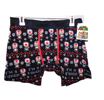 Boxer/pantalones cortos para dormir con estampado de setas Nintendo Mario para hombre talla grande nuevos con etiquetas Foto 1 de 2