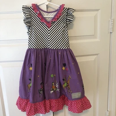 Vestido Eleanor Rose Niñas Talla 6-7 Cuento de Hadas Merry-ovivo Foto 1 de 4