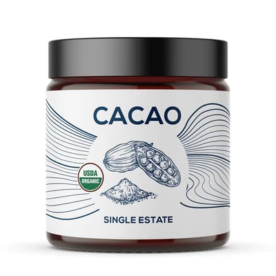 Organic Cacao, Single Estate, Non-Gmo, Fair-Trade, Vegan, Gluten Free, 100% Raw - Image 1 of 4