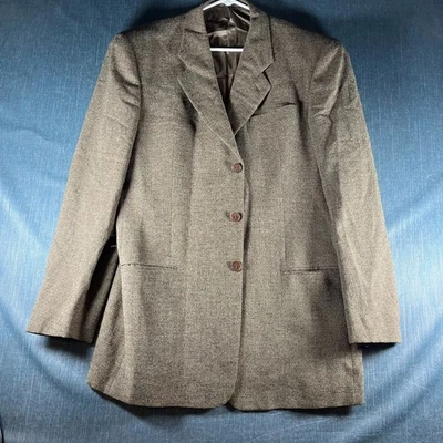 Blazer Armani Collezioni Para Hombre Talla 42L Marrón Abrigo Deportivo Saks Quinta Mezcla de Lana M Foto 1 de 4