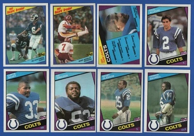 1984 TOPPS NFL FOOTBALL CARD & ERROR / VARIATION C-D 1-201 SEE LIST - Image 1 of 2