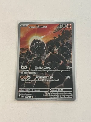 Paldean TAUROS 218/193 Sv02: Paldea Evolved Holo FULL ART SIR TCG (PACK-FRESH!!) - Image 1 of 2