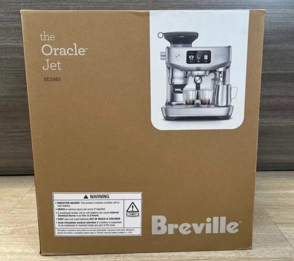 Breville Oracle Jet Espresso Machine / Model #BES985BSS1BNA1