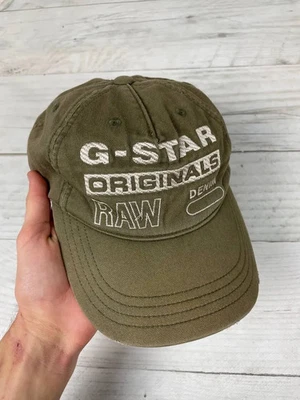 Vintage G Star Raw Big Logo Cap Hats Distressed Y2K Men Green - Image 1 of 4