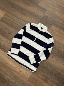 Camisa de Rugby J Crew Always Para Hombre Pequeña Remero Manga Larga Azul Marino Blanco Preppy - Imagen 1 de 6
