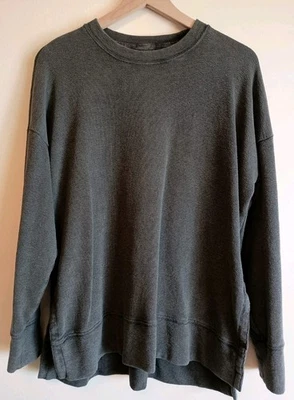 Sudadera de salón Aerie suave texturizada tejida de gran tamaño gris carbón S acogedora informal Foto 1 de 4