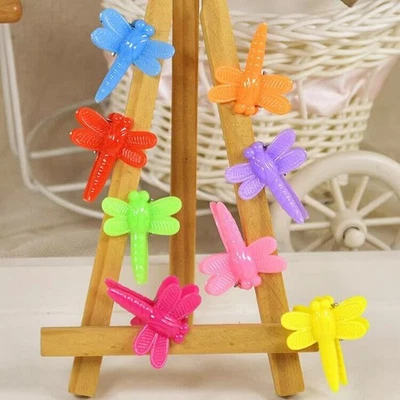 50 Mixed Color Plastic Dragonfly Mini Hair Claw Clips Clamp for Girls - Image 1 of 4