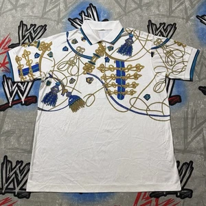 Chain Reaction Versace Style Nautical Horse Men's M Polo Shirt - Picture 1 of 4