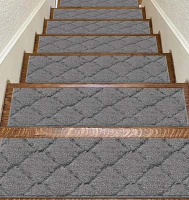 BAGAIL peldaños suaves antideslizantes para peldaños de madera 15 piezas 28"x9" pelar y pegar P2 Foto 1 de 4