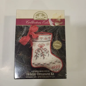 Creative World DMC gezählt Kreuzstich Feiertag Ornament Kit Strumpf 1999 - Bild 1 von 7