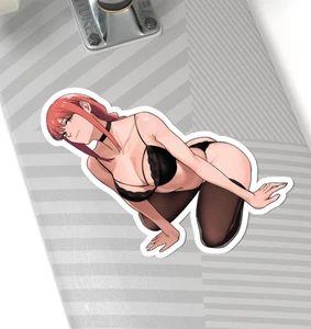Waifu Makima Hentai Ecchi Chainsaw Man Anime Kiss-Cut Sticker Decal Geek - Picture 1 of 13